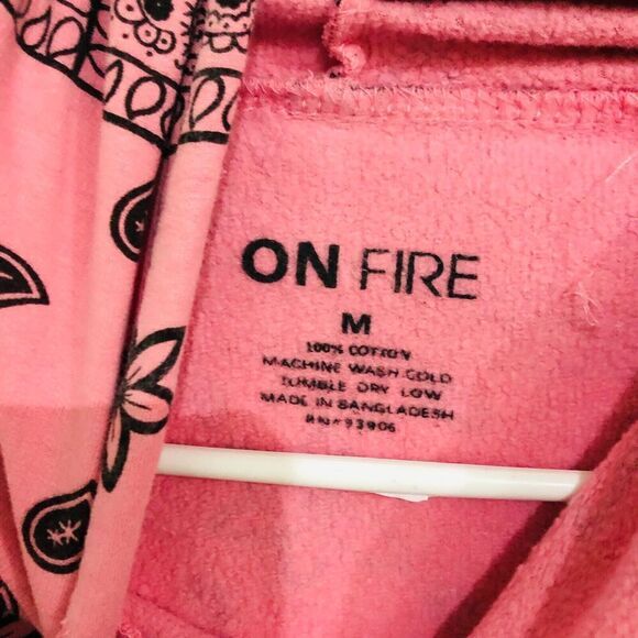 Onfire Women's Hoodie Sweatshirt Cotton Pullover Long Sleeve Pink Size‎ Medium - Picture 5 of 7